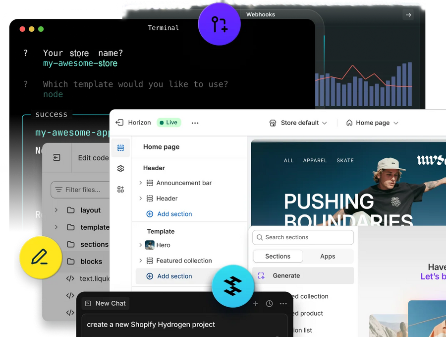 Custom themes.