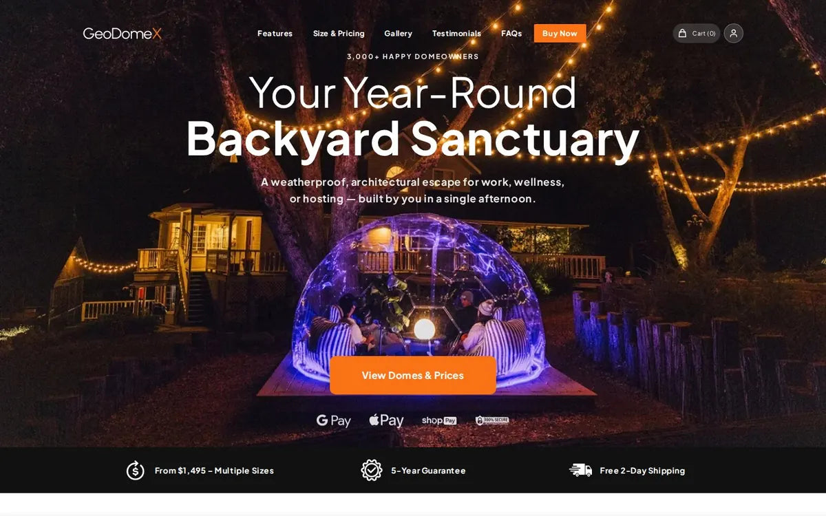 GeoDomeX — Shopify store built by Step-Media